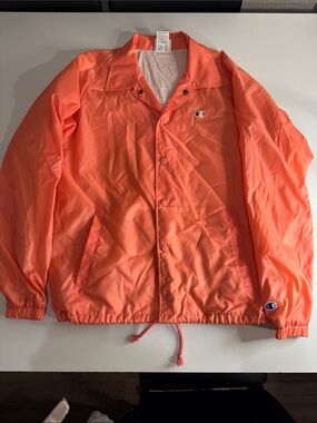 Champion Coral/Orange Windbreaker Jacket